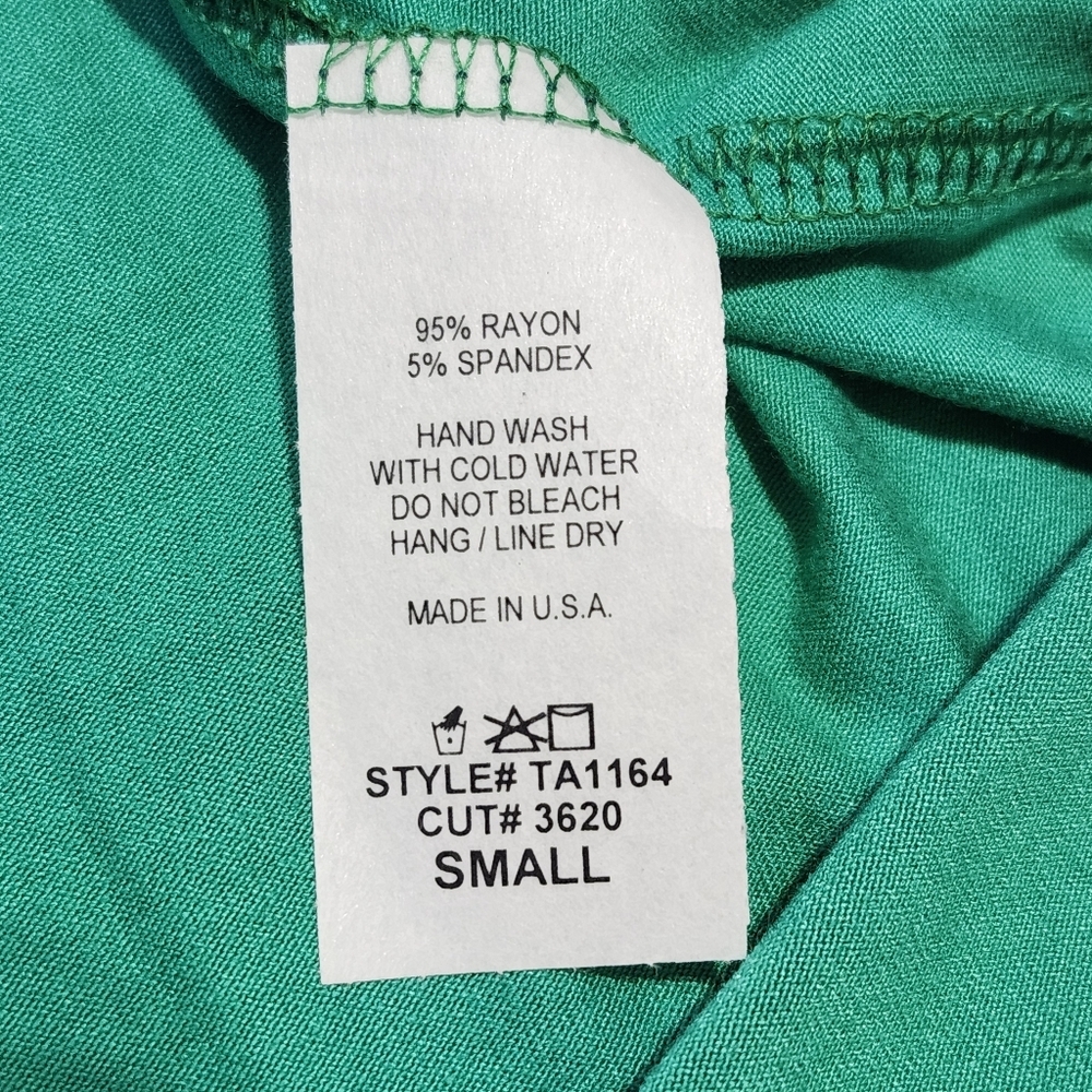 Bombom Sleeveless Kelly Green Babydoll Tank Top - Picture 9 of 9